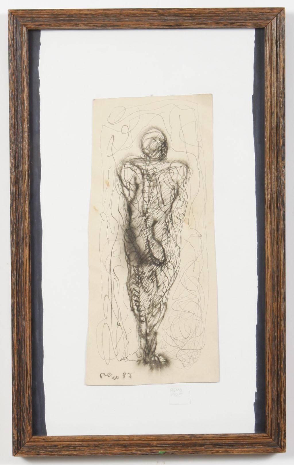 Joe Reno | Drawing of a figure (1985) | MutualArt