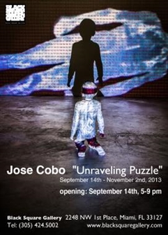 Unraveling Puzzle - Black Square Gallery