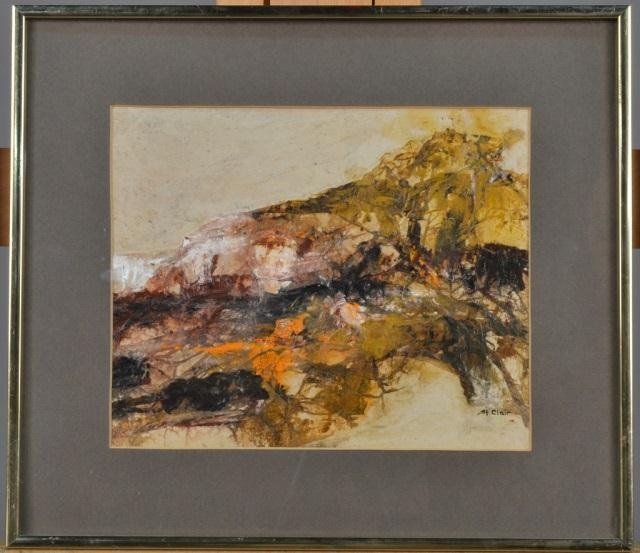 Artwork by Helen Clair, Untitled Abstract, Made of Mixed media on board