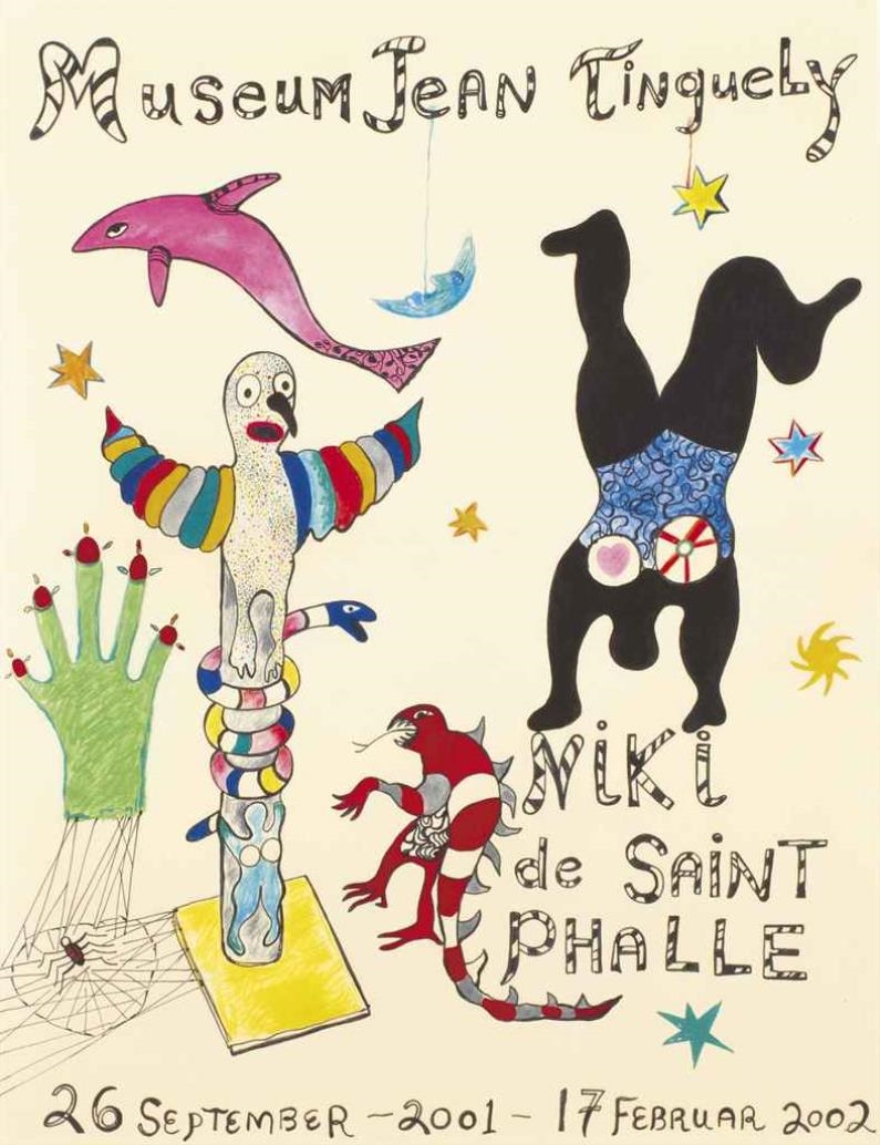 Affiche Tinguely - Fondation Nationale Des Arts Plastiques 1977 - Rare
