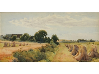 Witches in a landscape - A. Gould