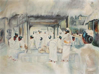 Gathering at Temple - Siber Mubeccel