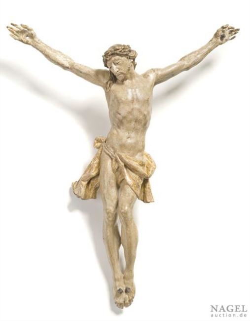 Artwork by German School, 18th Century, Body of Christ, Made of Limewood