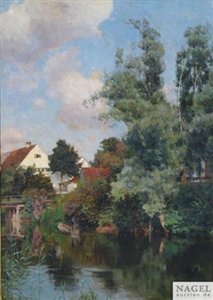Bavarian Landscape at Amper River - Bernhard Buttersack