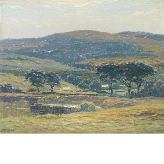Pond in Spring by Leonard Ochtman, 1890