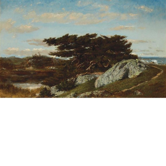 Scrub Pines and Coast, Cohasset, Massachusetts by Winckworth Allan Gay, 1861