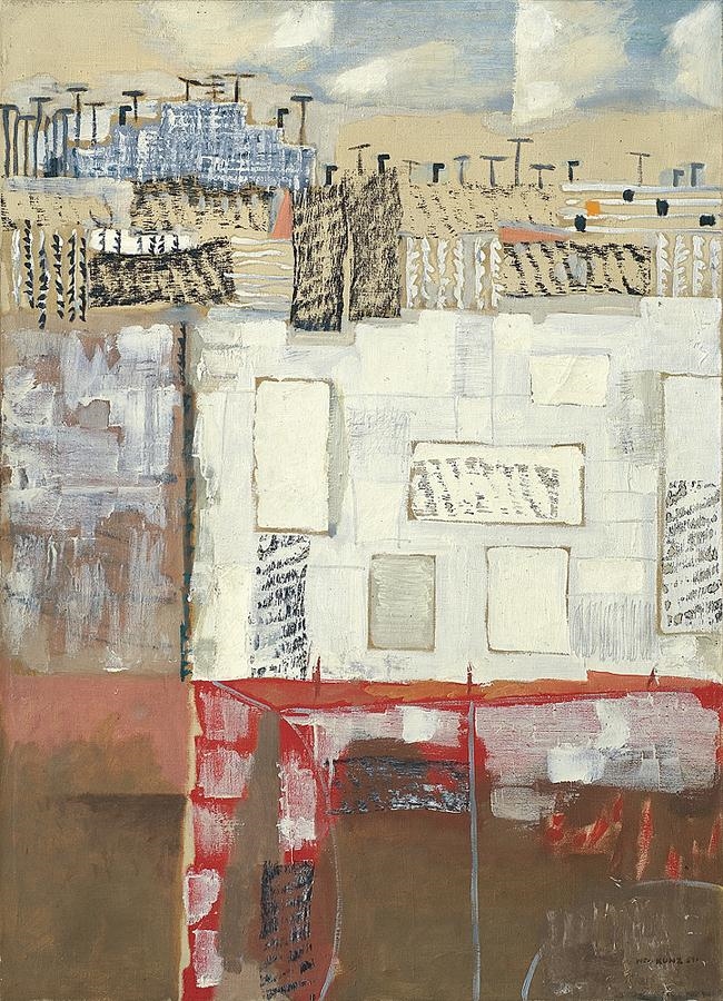 Artwork by Włodzimierz Kunz, Humberta Street Landscape, Made of Oil, canvas