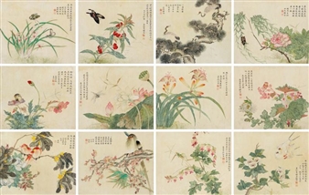 12 Works: Birds and Flowers - Mei Fen