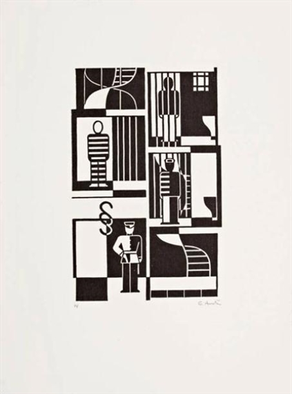 Prison by Gerd Arntz, 1927