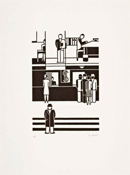 Bank by Gerd Arntz, 1927