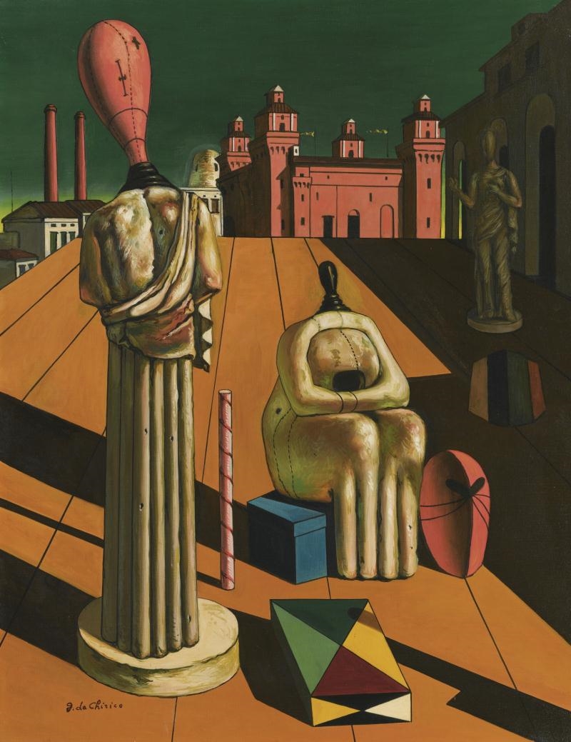 de Chirico LE MUSE INQUIETANTI (1951) MutualArt