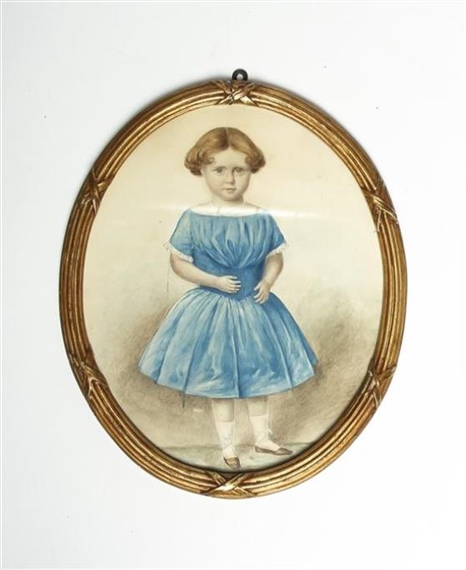 Portrait of Emily Susan Jermyn, descendant of Sir Henry Jermyn by William Martin Larkins