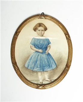 Portrait of Emily Susan Jermyn, descendant of Sir Henry Jermyn - William Martin Larkins