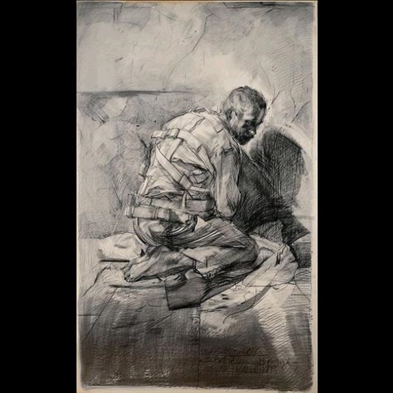 Study for portrait of Vincent Van Gogh 1988 by Jerome Witkin