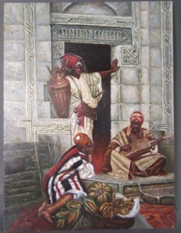 Beautiful Figural Painting - Rover Aikm