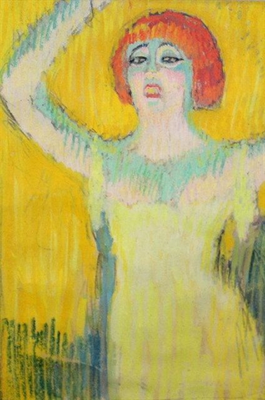 Adrian Allinson | Sketch of an Opera singer | MutualArt