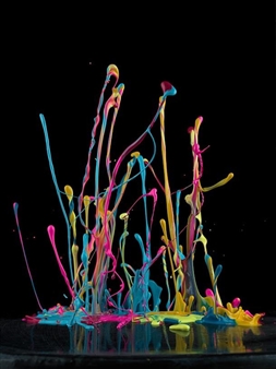 The Sounds of Pink Floyd, Daft Punk and James Brown, As Expressed by Flying Paint