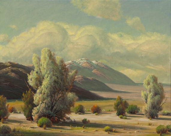 Desert Smoke Trees by Paul Grimm, 1966