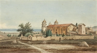 Santa Barbara Mission - Henry Chapman Ford