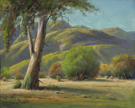 Eucalyptus in a landscape by Paul Grimm