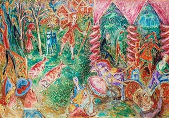 Turisthotellet i Rättvik (The tourist hotel in Rättvik) - Nils Dardel