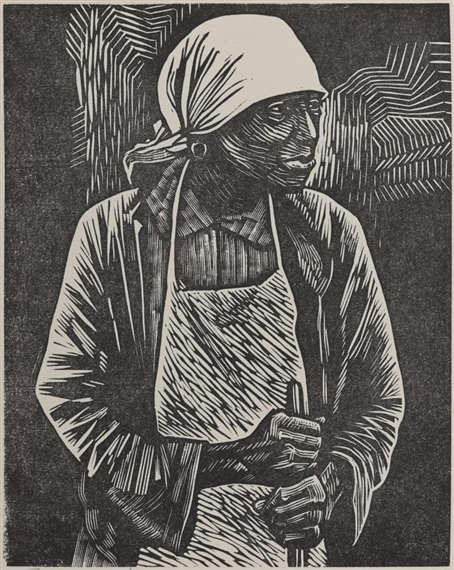 Survivor by Elizabeth Catlett, 1983