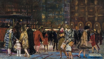 Illumination à Paris by Camille-Nicolas Lambert