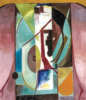 Het drama (Abstracte Compositie) - The drama (Abstract composition) - Floris Jespers