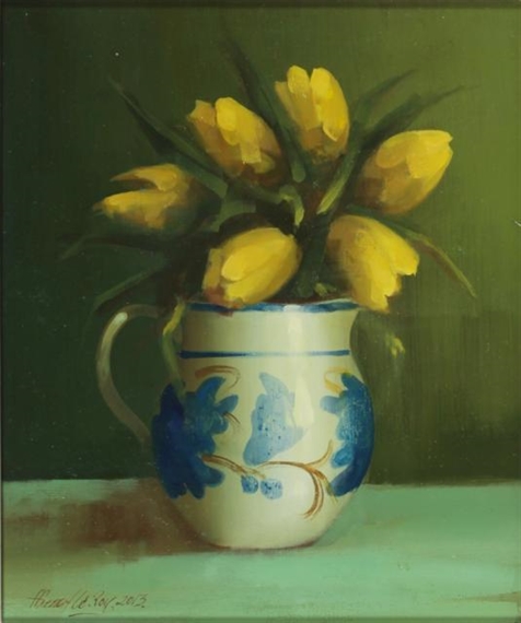 YELLOW TUILIPS by David French le Roy