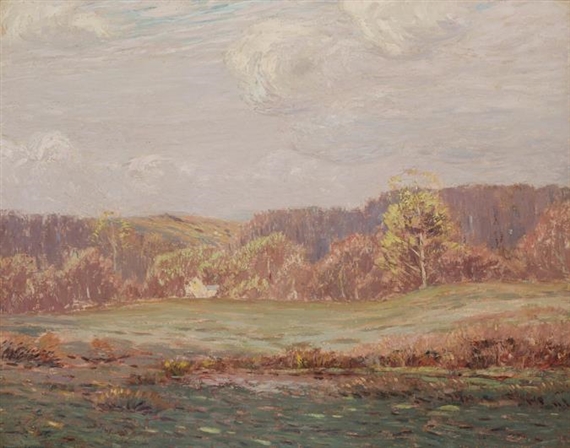 Country Landscape by Leonard Ochtman