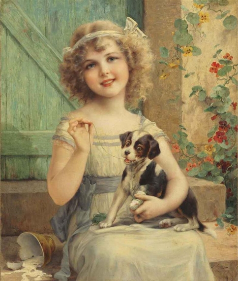 Waiting for the Vet by Émile Vernon, 1919