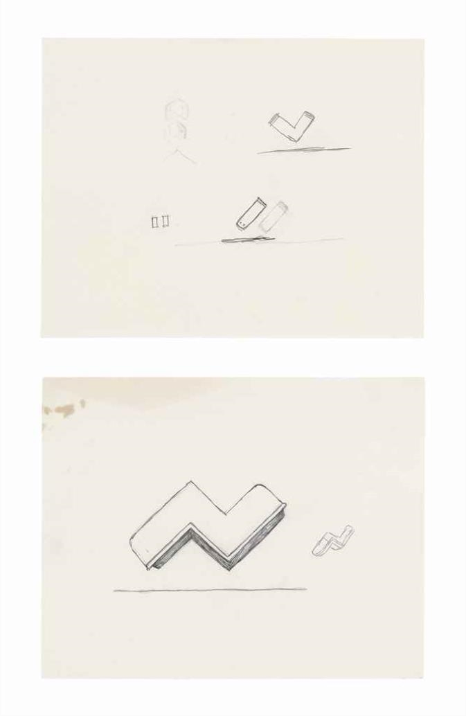 Artwork by Robert Gober, Untitled, Made of graphite on paper