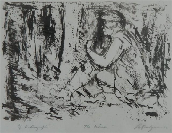 The Miners by Roy Dalgarno, 1984