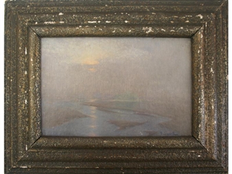 2 Works: Sunset Over the Estuary; A Lonely Shore - R. Segar Pugh