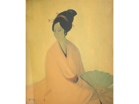 A Study of a Japanese Girl by Jacob Kramer, 1919