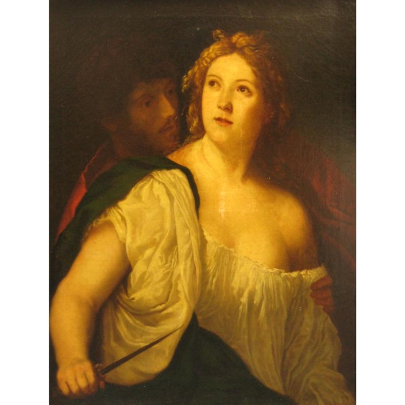 Tarquin and Lucretia by Jacopo Palma il Vecchio