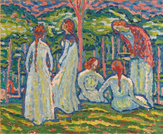 Jeunes Filles by Max Pechstein, 1908