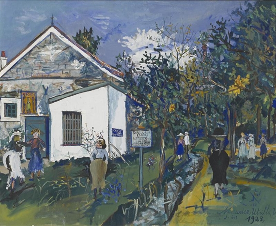 Maison de santé du docteur Marteau a Bourg-la-Reine by Maurice Utrillo, 1923