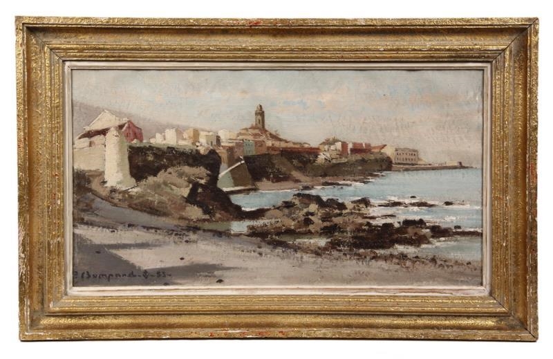 Artwork by Pierre Bompard, Antibes, French Riviera, Made of oil on canvas