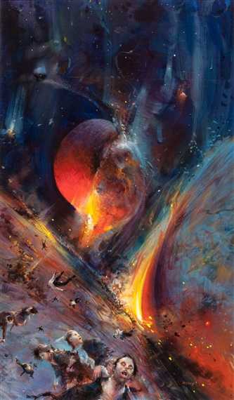 Catastrophes!, paperback cover, 1981 by John Conrad Berkey, 1981
