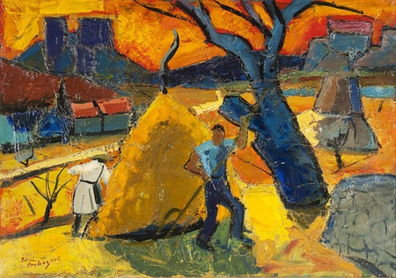 Ambrogiani Pierre | Pichet bleu et blanc (Circa 1960) | MutualArt