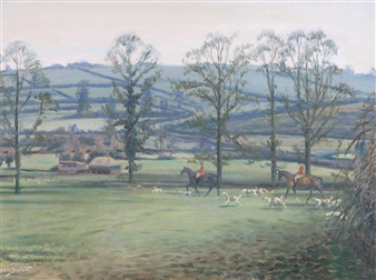 A hunt in open country - Richard John Munro Dupont