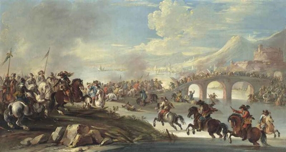 A cavalry skirmish by Francesco Simonini