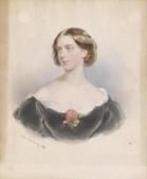 A Portrait of a Young Woman with a Rose in the Decoleté