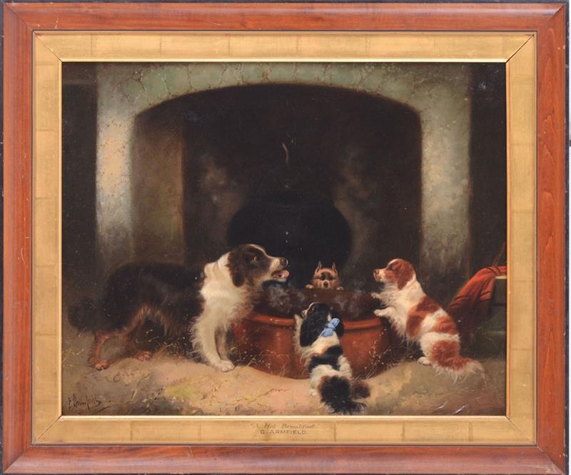 Artwork by Edward Armfield, A HOT BREAKFAST, Made of Oil on canvas