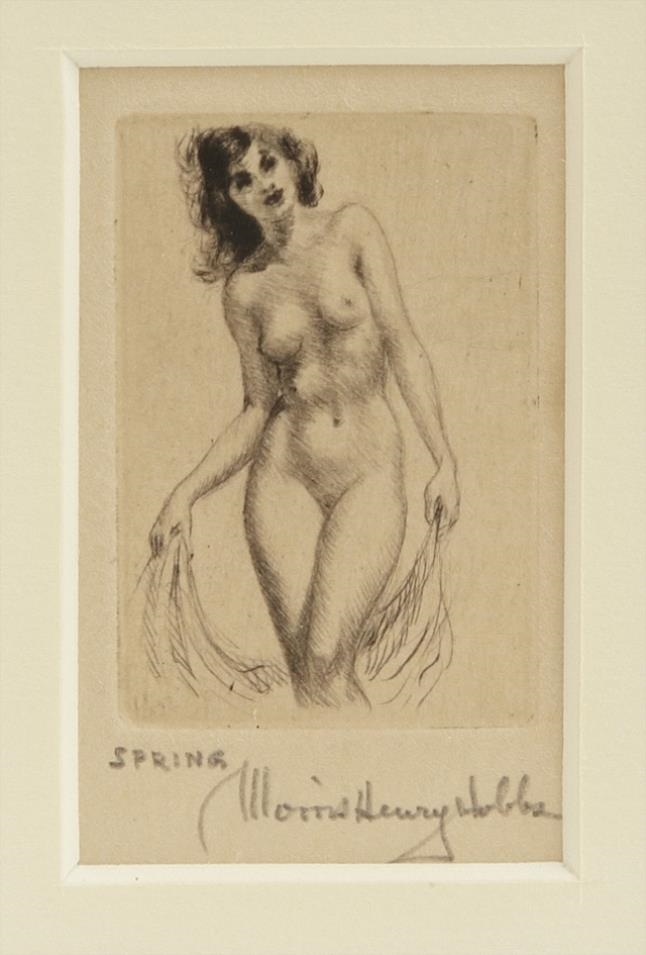 Artwork by Morris Henry Hobbs, Spring, Made of etching
