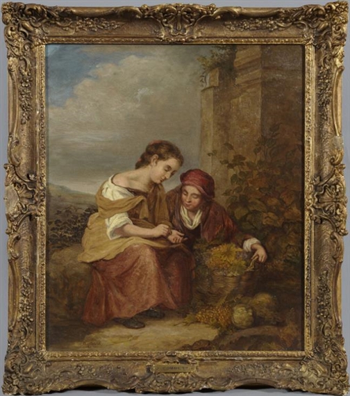 The Grape Pickers by Edward John Cobbett, 19th Century