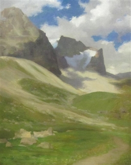 An Alpine Landscape - Beatrice Langdon