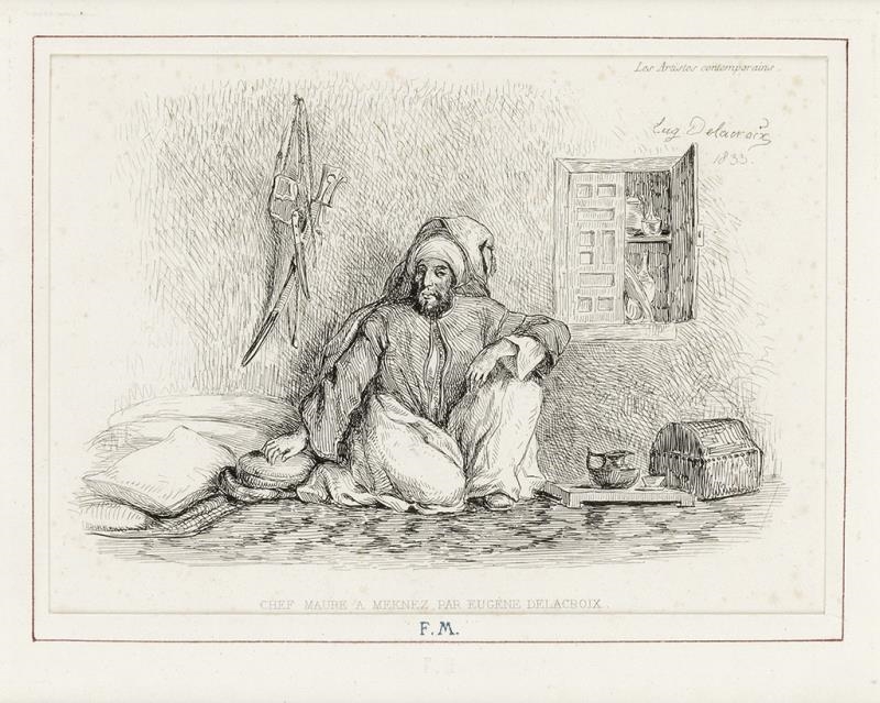 Eugène Delacroix Le Caïd MohammedBenAbou (1833) MutualArt