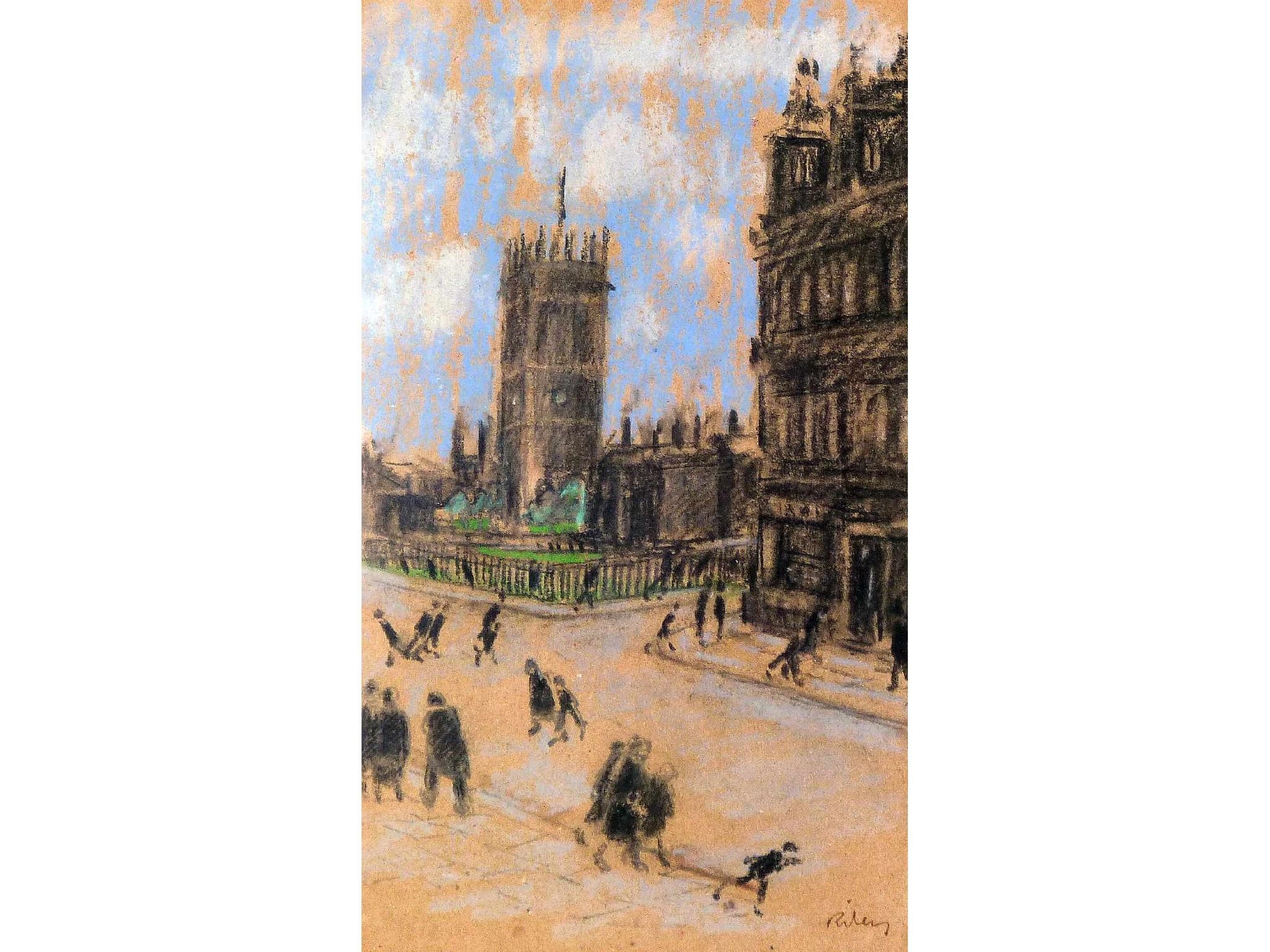 Harold Riley | Manchester Cathedral | MutualArt